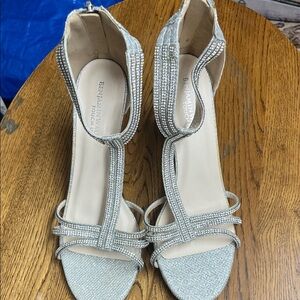 Benjamin Walk Glittering Silver Heels